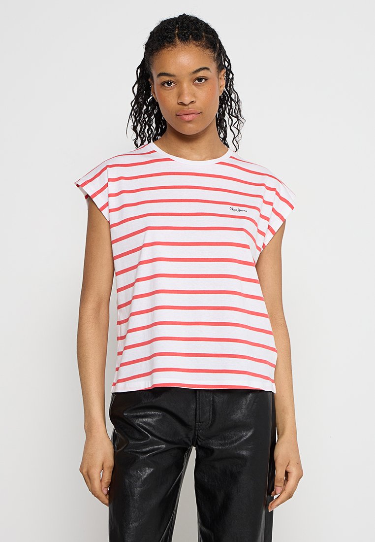 Pepe Jeans T-shirt print wit Pepe Jeans T-shirt print wit