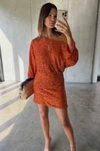 Never Fully Dressed RUST TILLY DRESS - Koktejlové šaty / šaty na párty - orange