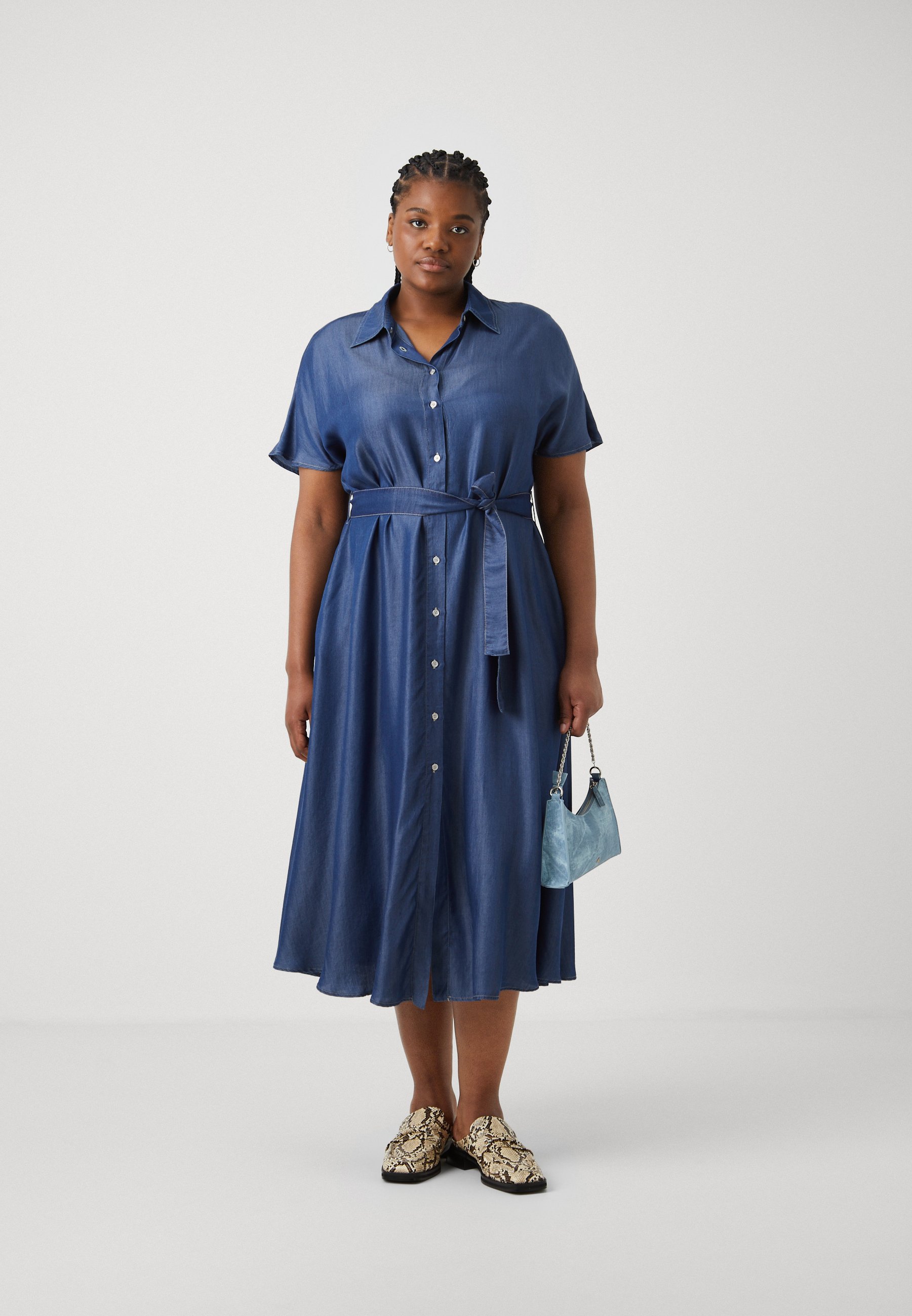 Persona by Marina Rinaldi Denim dress - blu/blue - Zalando.co.uk