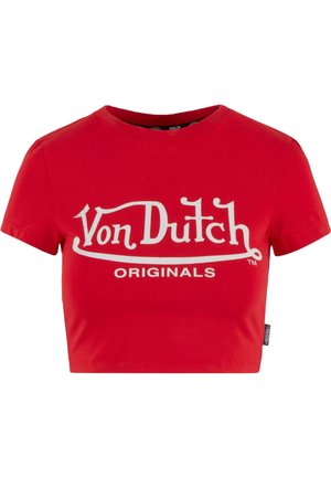 Von Dutch ARTA  - Print T-shirt - red