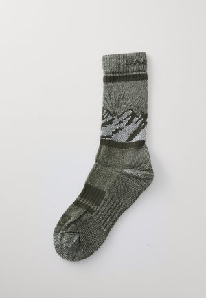 RETRO CREW UNISEX - Sports socks - aloe/martini olive