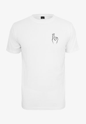 EASY SIGN - Print T-shirt - white