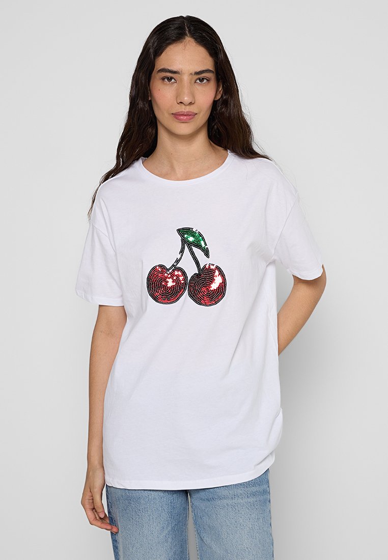 Apricot T-shirt print wit