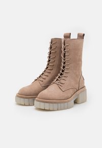 Shabbies Amsterdam Stivaletti con plateau - beige