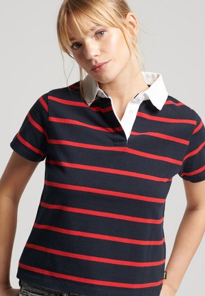 Poloshirt - navy risk red