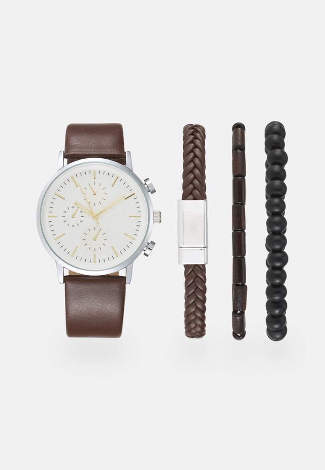 SET - Klocka - dark brown