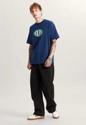 WORLDWIDE - Print T-shirt - medium blue