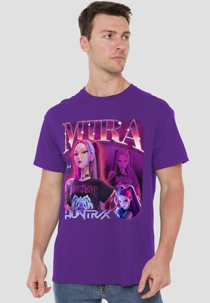 K-POP DEMON HUNTERS - HUNTRIX MIRA BOOTLEG - Print T-shirt - purple