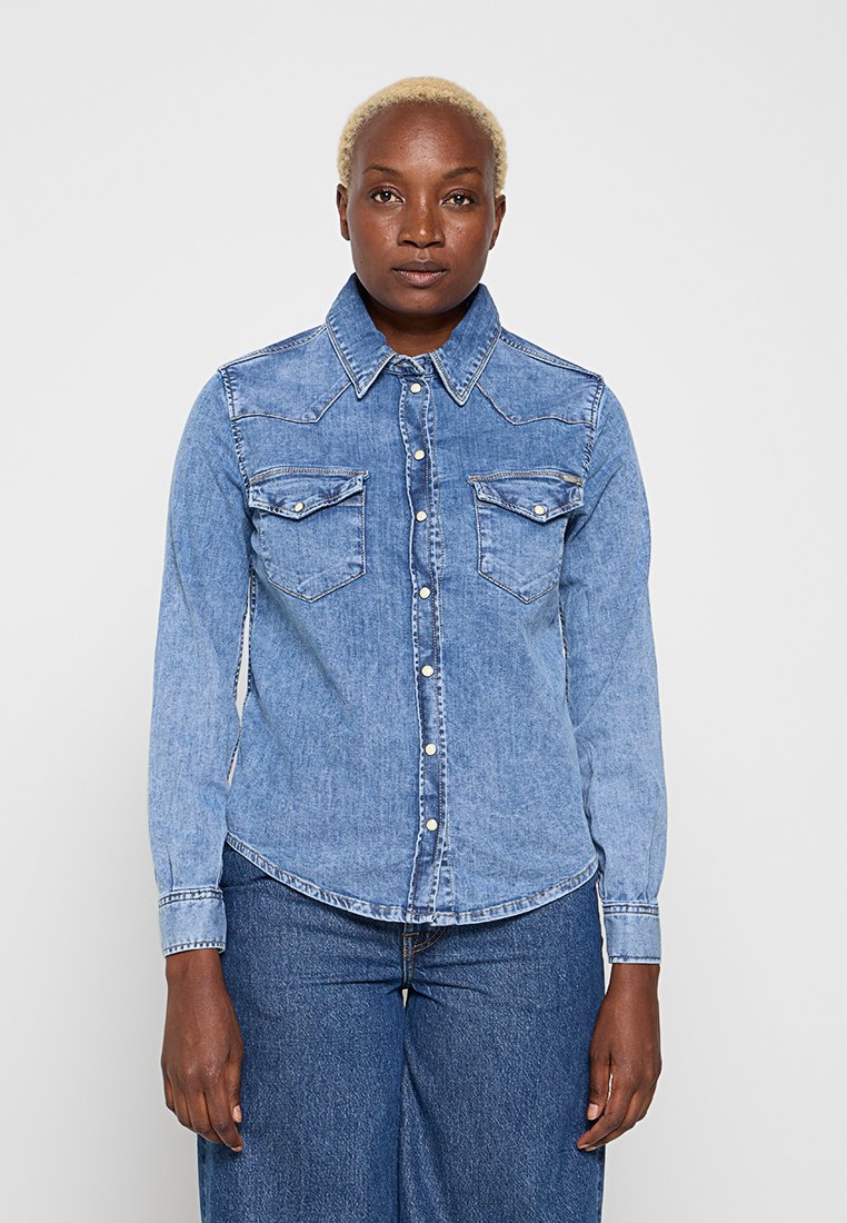 Pepe Jeans Overhemdblouse blauw