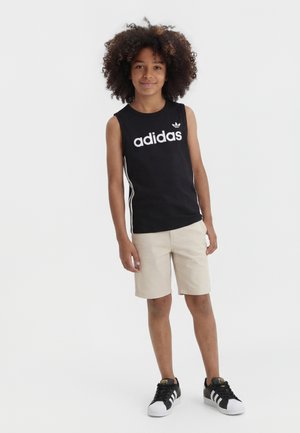 adidas Originals STRIPES LOOSE TANK JUNIOR UNISEX - Top - black