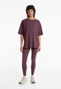 OYSHO Tricou basic - mottled pink