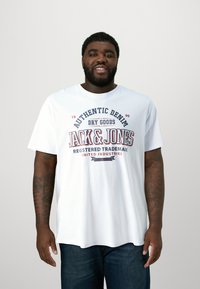 Jack & Jones JJELOGO TEE NECK 5 PACK - Marškinėliai su spaudiniu - dark navy/white/kombugreen/black/mountainspring