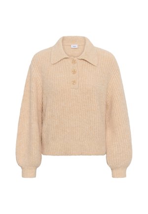 Saint Tropez, TABBATHASZ POLO PULLOVER - Pullover - rutabaga melange