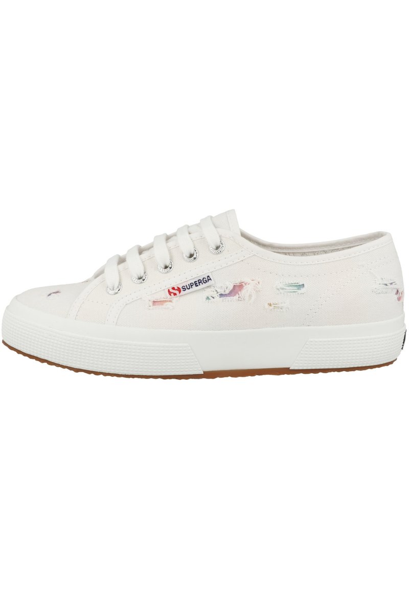 Superga Baskets basses - white multicolor shaded print