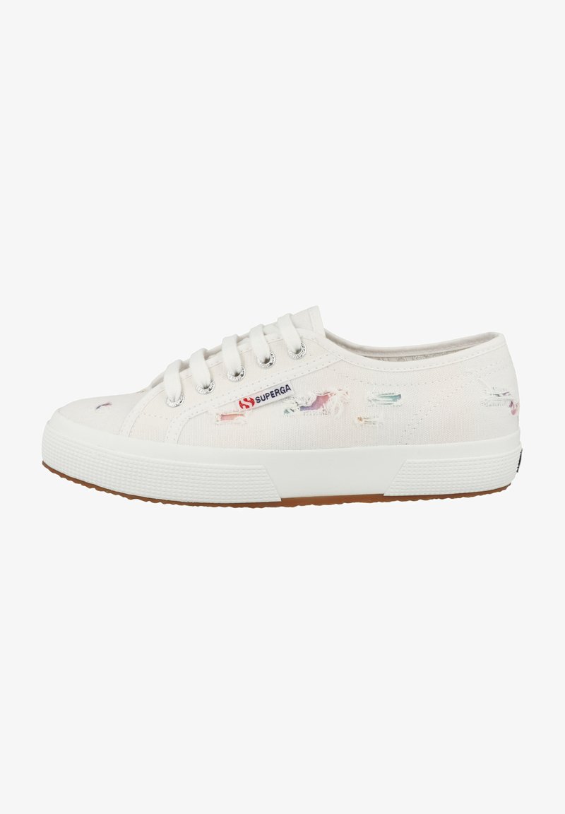 Superga Baskets basses - white multicolor shaded print