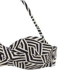 LASCANA BANDEAU - Vrchný diel bikín - schwarz creme