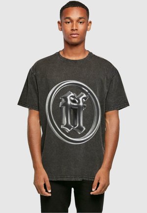 Forgotten Faces RADIANT LOGO  ACID - T-shirt imprimé - black