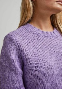 Pieces Strickpullover - purple