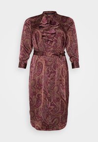 Lauren Ralph Lauren Woman ADEOLA LONG SLEEVE DAY DRESS - Dnevna haljina - burgundy/multi