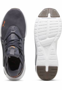Puma ENZO EVOLVE - Zapatillas running asfalto - galactic gray rickie orange gum
