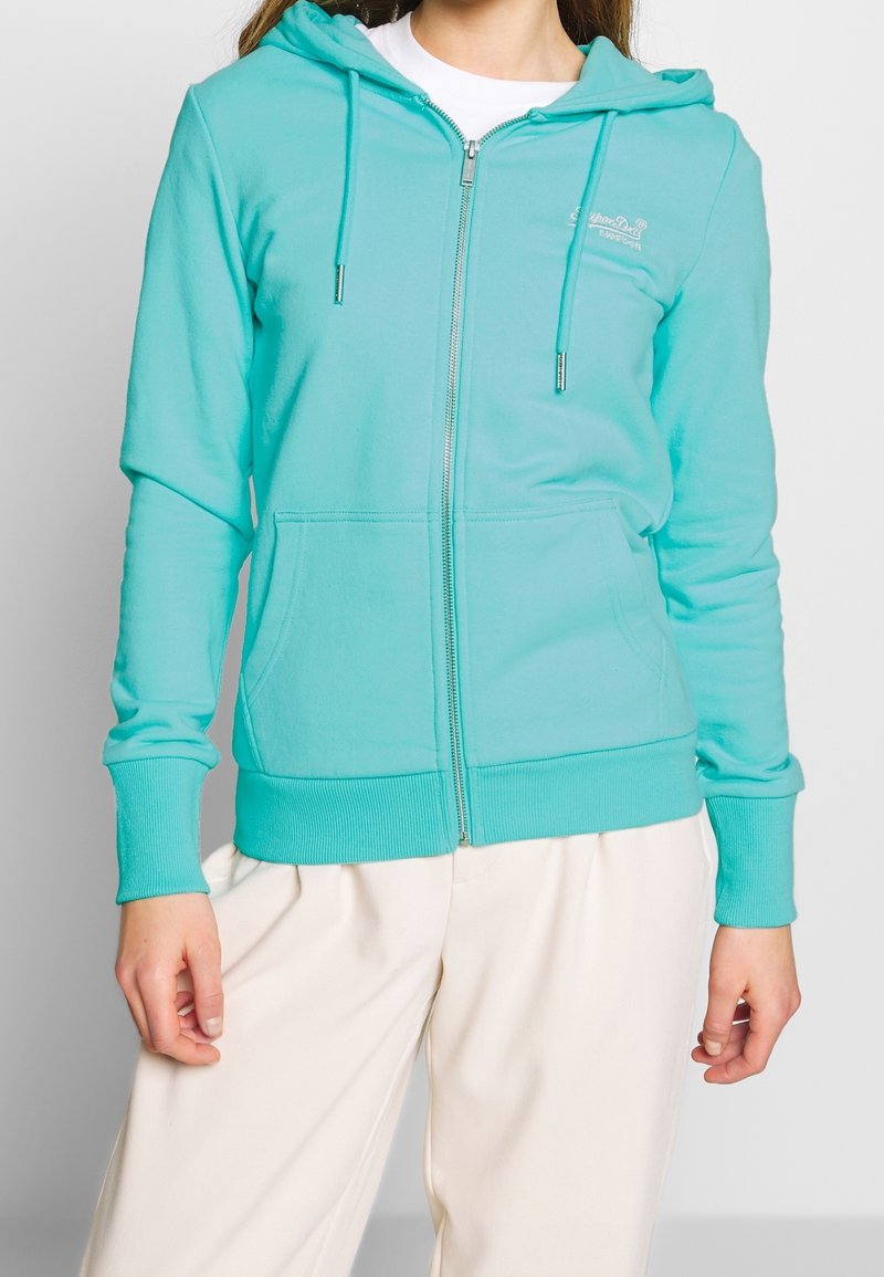 Superdry & Co Sweater met rits - light blue