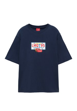 PULL&BEAR, CARS LIGHTNING MCQUEEN - T-SHIRT - T-shirt imprimé - dark blue