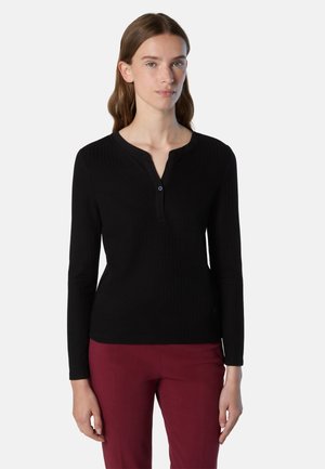 HENLEY - Camiseta de manga larga - charcoal grey