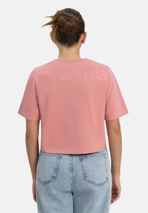 BACK WASHED - T-Shirt print - mid pink