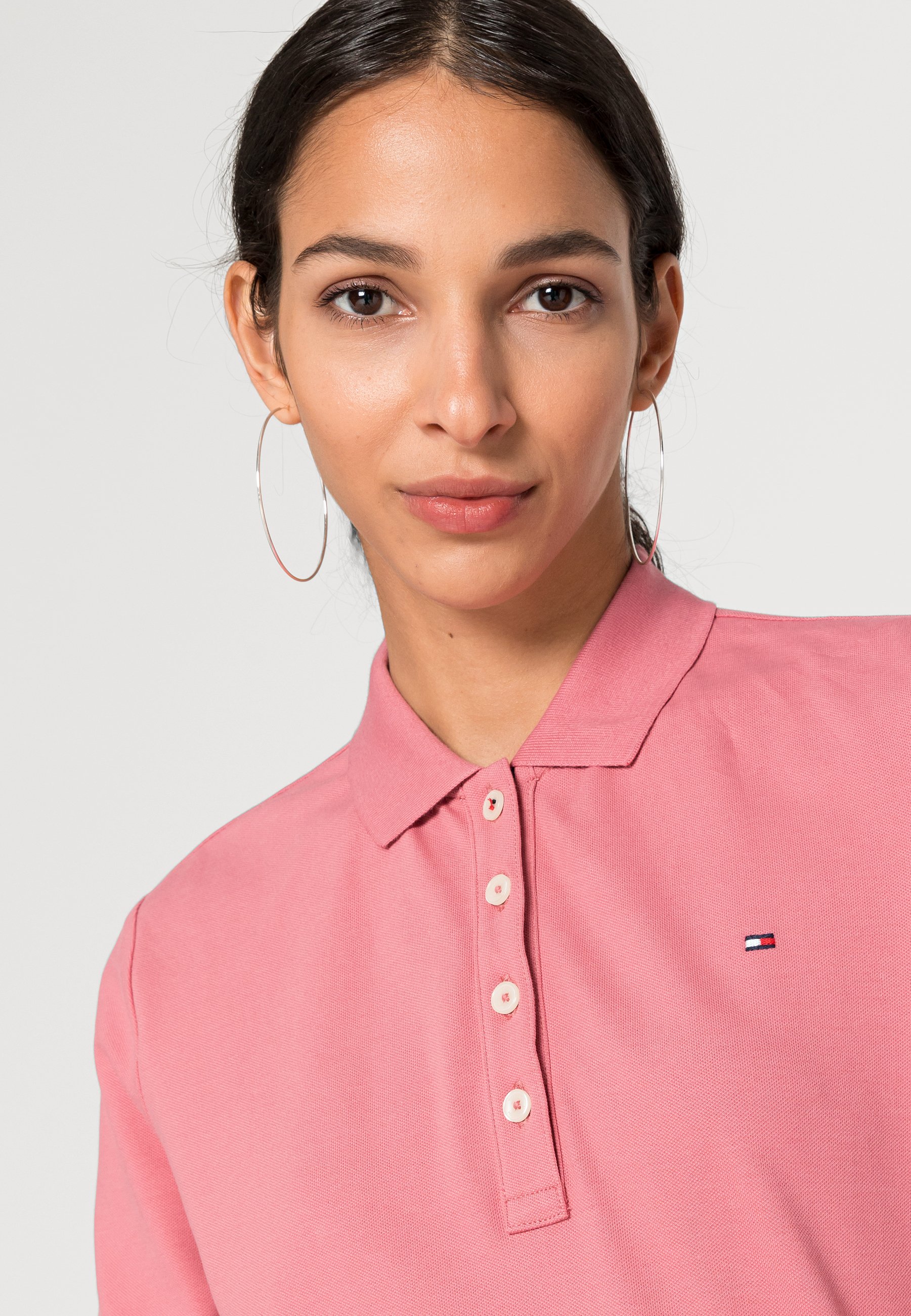 pink tommy polo