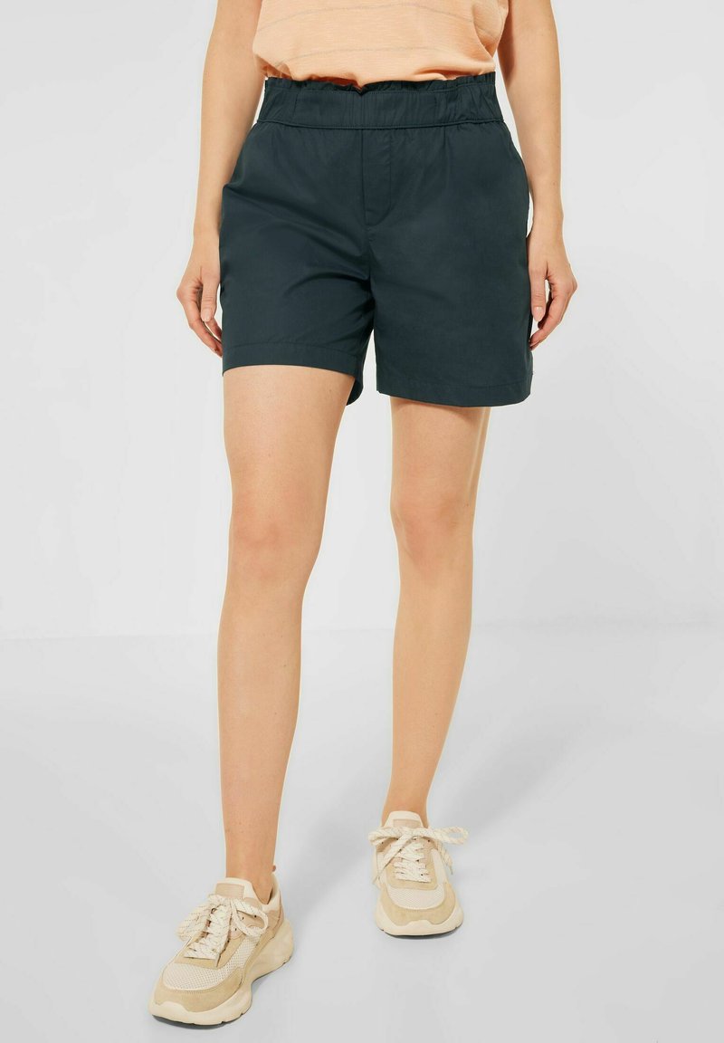 Damen Kleider | Street One LOOSE FIT PAPERBAG Shorts blau/blau-meliert - TJ75911 Damen Kleider | Street One LOOSE FIT PAPERBAG Shorts blau/blau-meliert - TJ75911