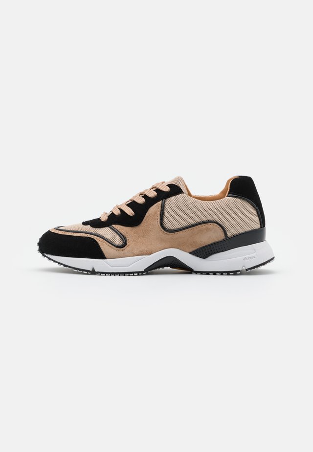 Sneakers laag - black/beige/gold