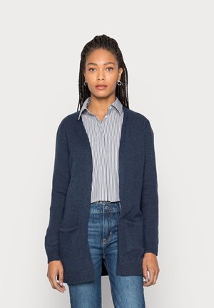 Cardigan - mottled dark blue