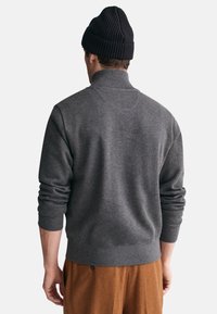 GANT SACKER HALF-ZIP - Felpa - antracit melange