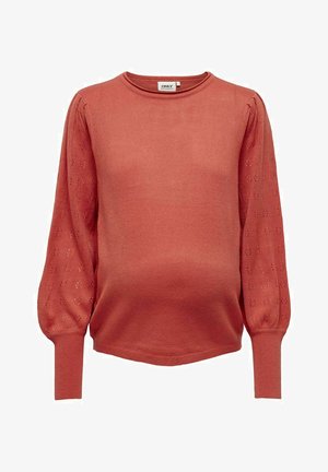 PUFFÄRMEL - Jumper - burnt sienna