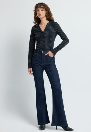 Flared Jeans - navy blue