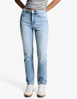 Bershka Slim fit jeans - light blue denim