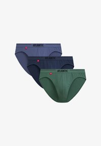 Niewybrane, light denim indygo dark green
