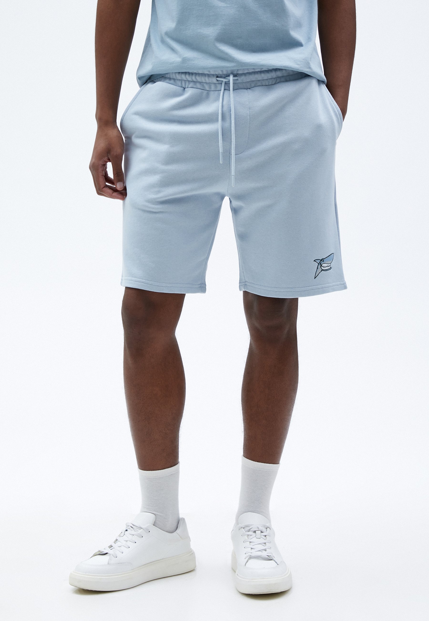 Koton Herren Shorts Mit Slogan-Print - Slim Fit Mit Drawstring & Taschen