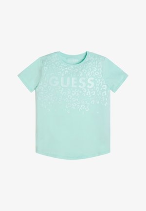 MIT FRONTLOGO - Print T-shirt - turquoise