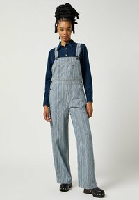Wrangler STRAIGHT LEG BIB - Peto - dark pinstripe