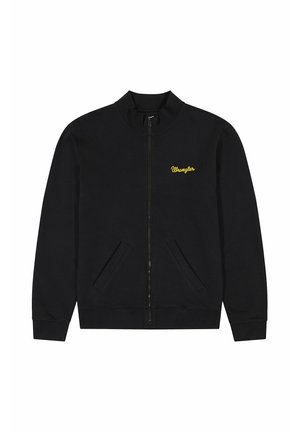 Wrangler FUNNEL NECK ZIP - Zip-up sweatshirt - black