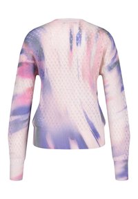 Taifun LANGARM RUNDHALS AUS POINTELLE- - Strickpullover - light creme gemustert