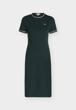 Lacoste, Robe t-shirt - sinople/flour/mansia