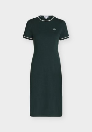Lacoste, Robe t-shirt - sinople/flour/mansia