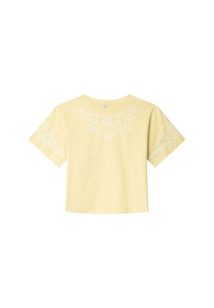 T-shirt imprimé - soft yellow
