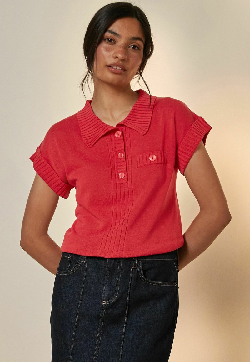 Next SHORT SLEEVE-REGULAR FIT - Piké - red