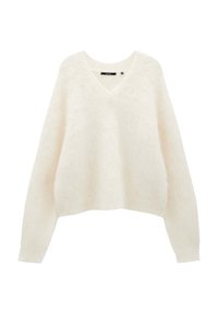 someday. Stickad tröja - white