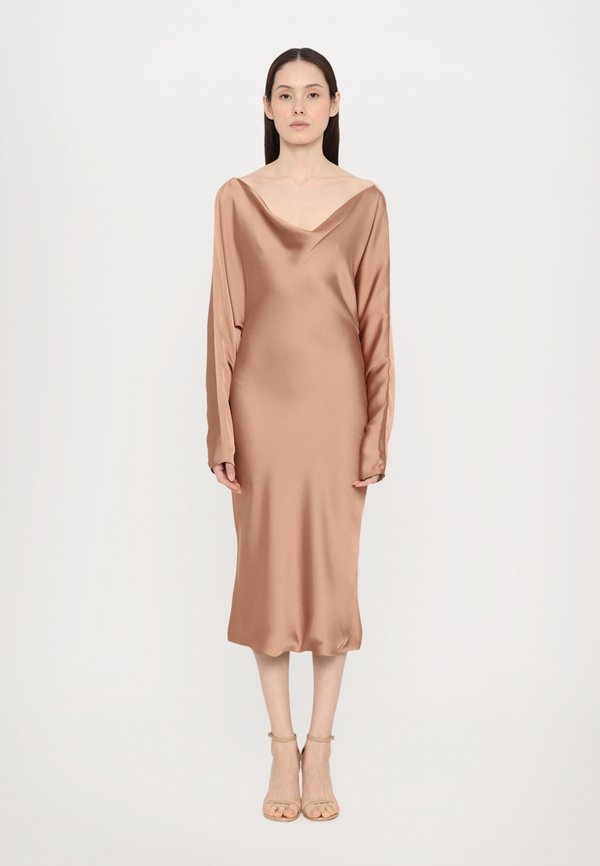 DOLMAN MARIA DRESS BELOW KNEE - Cocktailkleid/festliches Kleid - cappuccino