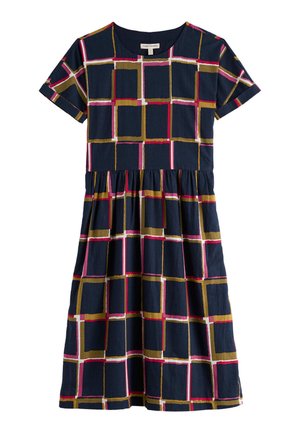 Seasalt Cornwall, SEASALT CORNWALL BROUSE DRESS - Robe de jour - navy - window panes maritime rosa