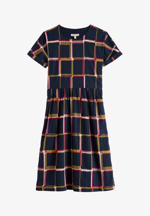 Seasalt Cornwall, SEASALT CORNWALL BROUSE DRESS - Robe de jour - navy - window panes maritime rosa